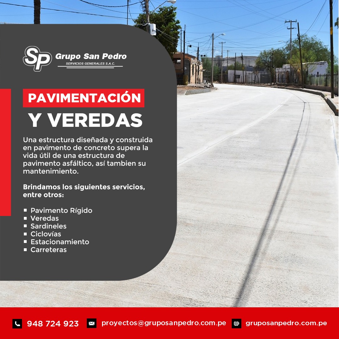 Pavimentacion Concreto Constructora Lima Peru
