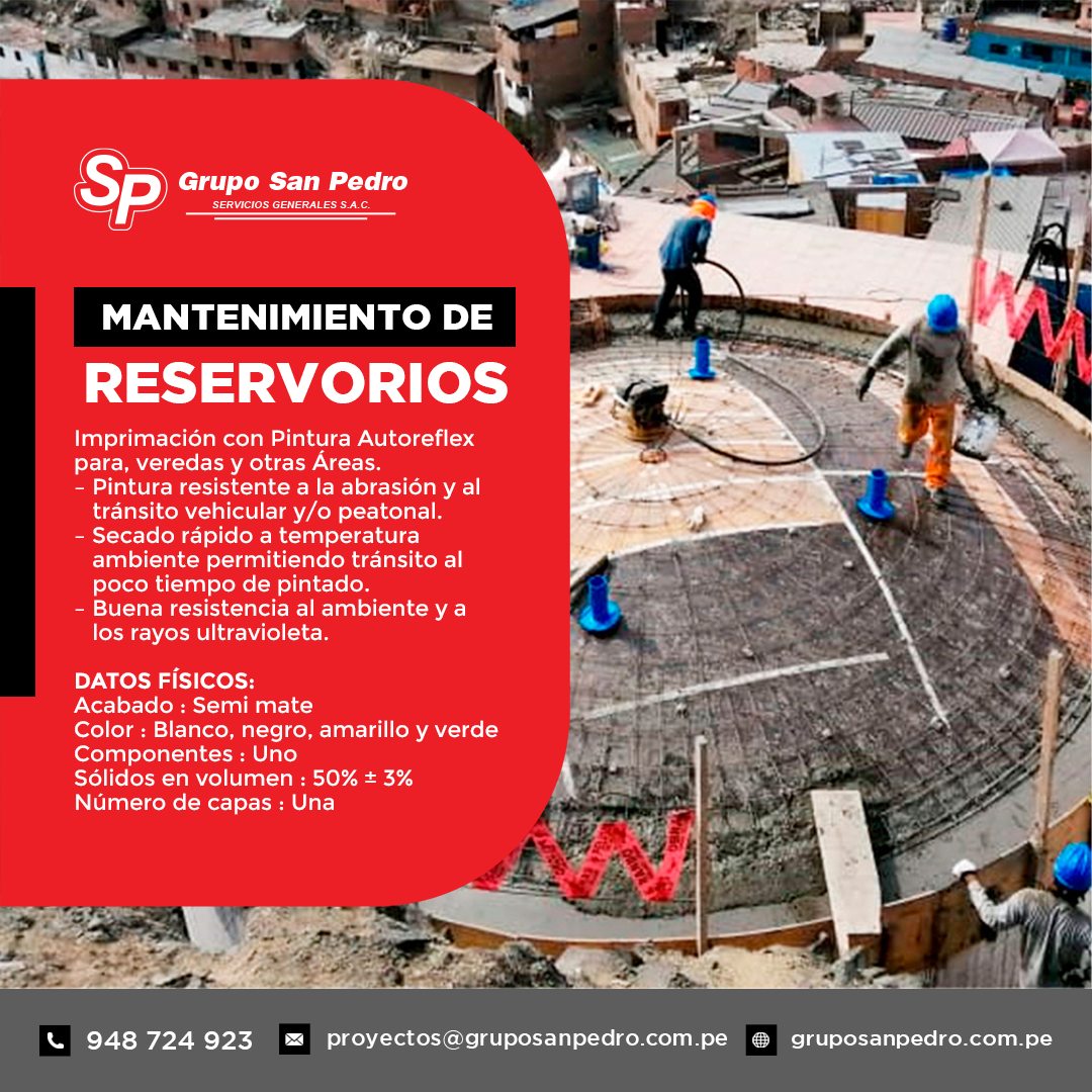 Reservorio Agua Constructora Lima Peru