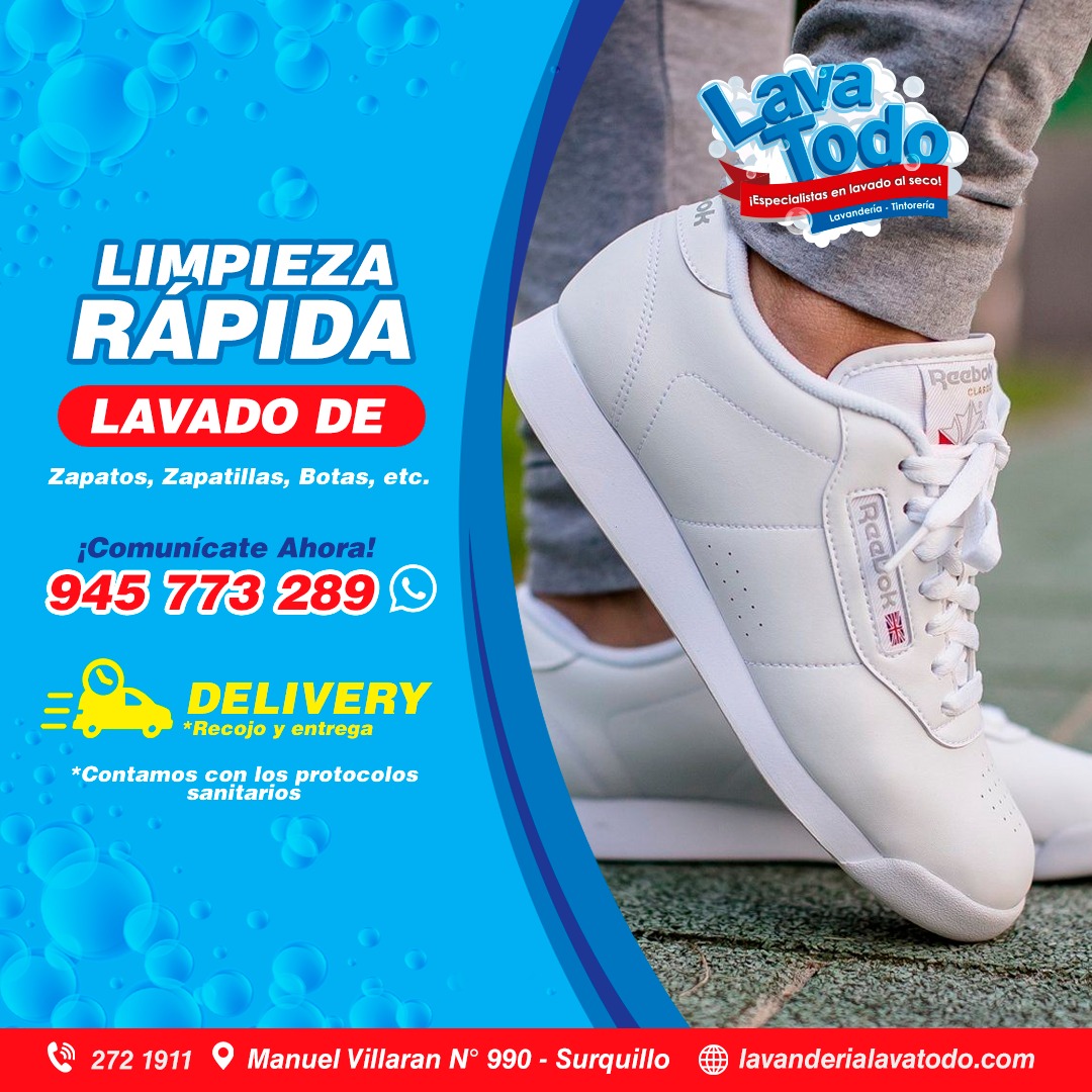Lavanderia Zapatillas Delivery Chorrillos Lima