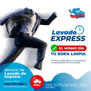 Lavado express recojo y entrega de ropa Lima Perú