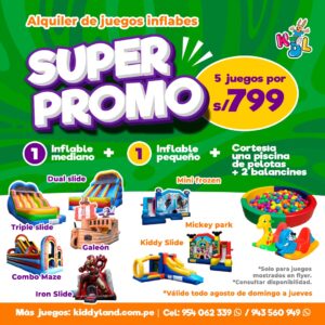 OFERTA JUEGOS INFLABLES LIMA PERU
