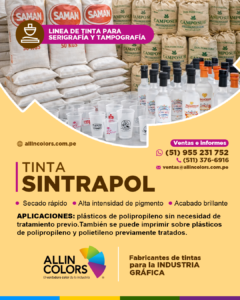fabricacion tintas serigraficas para plasticos polipropileno lima peru