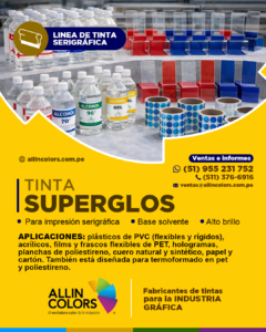 Tintas serigraficas para plasticos acrilicos pvc lima peru