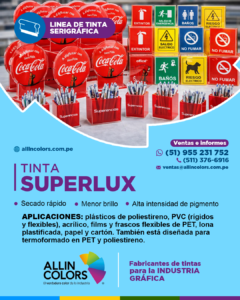 Tintas serigraficas para plasticos acrilicos pvc lima peru